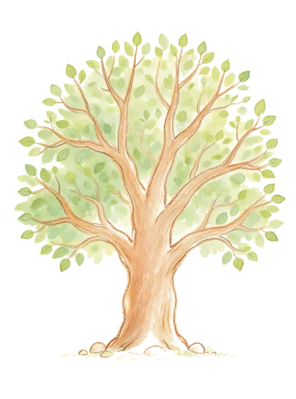 成长树插画：繁盛期